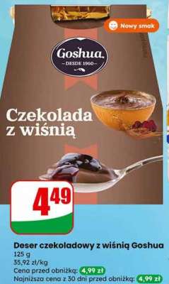 Deser czekoladowy z wiśnią Goshua