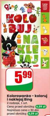 Kolorowanka - koloruj i naklejaj Bing