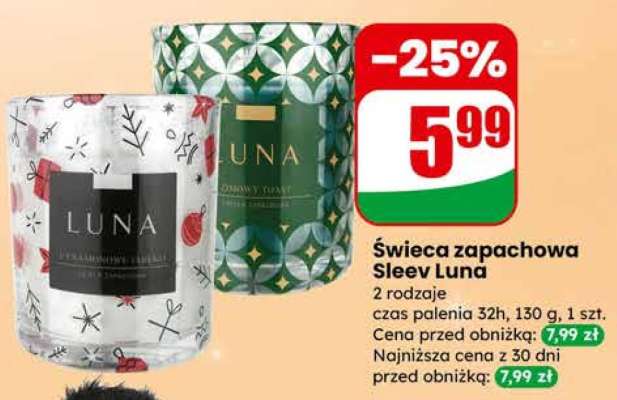 Świeca zapachowa Sleev Luna