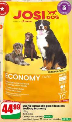 Sucha karma dla psa z drobiem JosiDog Economy