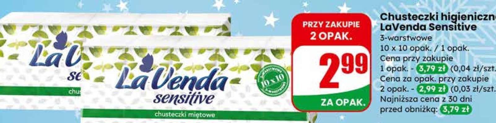 Chusteczki higieniczne LaVenda Sensitive