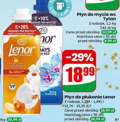 Płyn do płukania Lenor