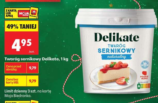 Twaróg sernikowy Delikate, 1 kg