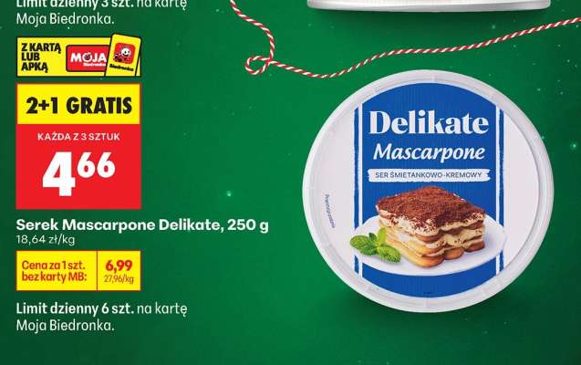 Serek Mascarpone Delikate 250 g