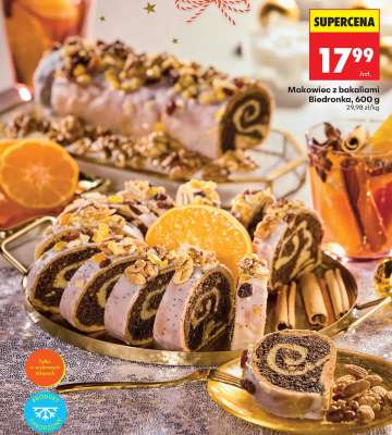 Makowiec z bakaliami