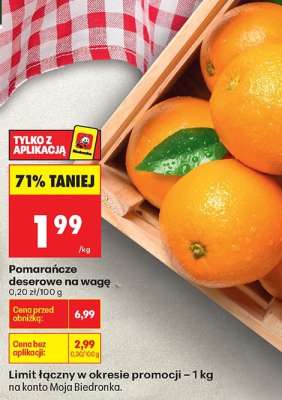 Pomarańcze deserowe na wagę