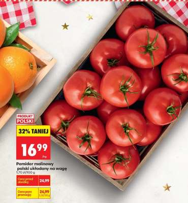 Pomidor malinowy polski układany na wagę