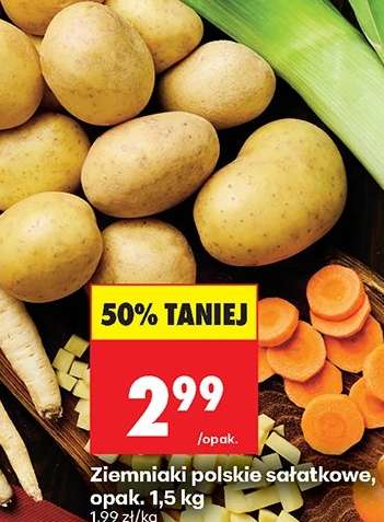 Ziemniaki polskie sałatkowe , opak . 1,5 kg