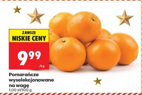 Pomarańcze wyselekcjonowane na wagę