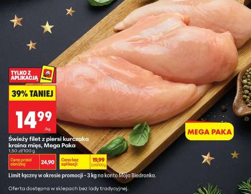 Świeży filet z piersi kurczaka Kraina Mięs, Mega Paka
