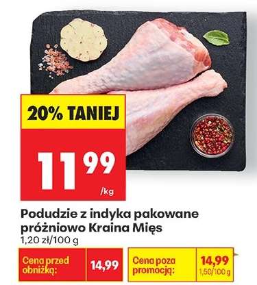 Podudzie z indyka pakowane próżniowo Kraina Mies