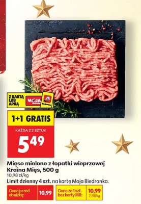 Mięso mielone z łopatki wieprzowej Kraina Mięs 500 g