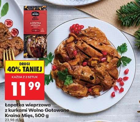 Łopatka wieprzowa z kurkami Wolno Gotowane Kraina Mies 500 g