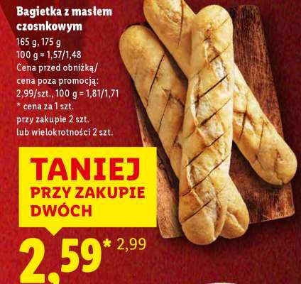 Bagietka z masłem czosnkowym