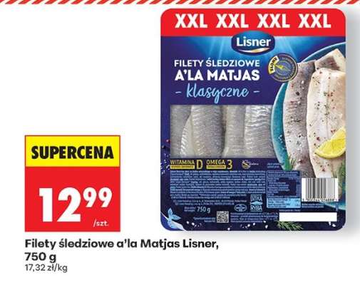 Filety śledziowe a'la Matjas Lisner 750 g