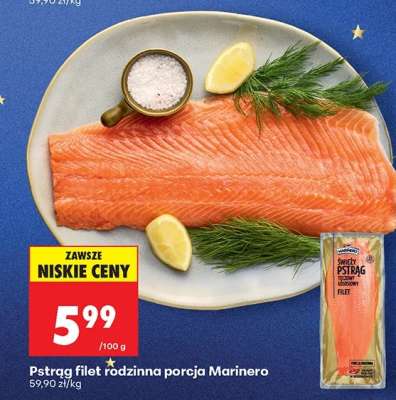 Pstrąg filet rodzinna porcja Marinero