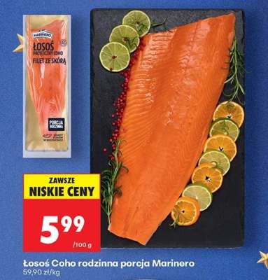 Łosoś Coho rodzinna porcja Marinero