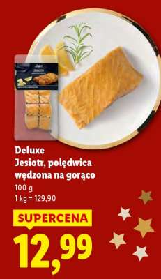 DELUXE Jesiotr, polędwica wędzona na gorąco