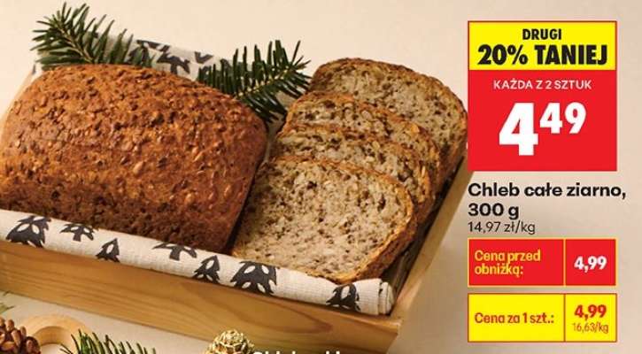 Chleb cale ziarno 300 g