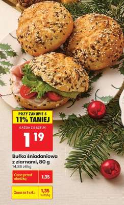 bułka sniadaniowa z ziarnami , 80 g