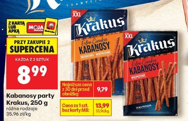 Kabanosy party Krakus 250 g