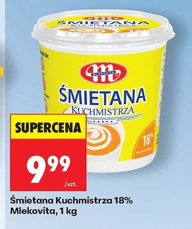 Śmietana Kuchmistrza 18% Mlekovita, 1 kg