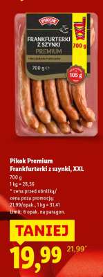 PIKOK PREMIUM Frankfurterki z szynki, XXL