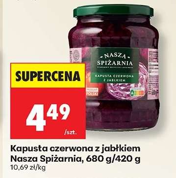 Kapusta czerwona z jabłkiem Nasza Spiżarnia, 680 g/420 g