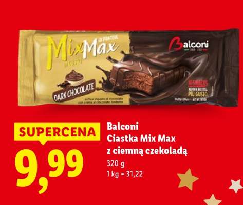 Balconi Ciastka Mix Max z ciemną czekoladą