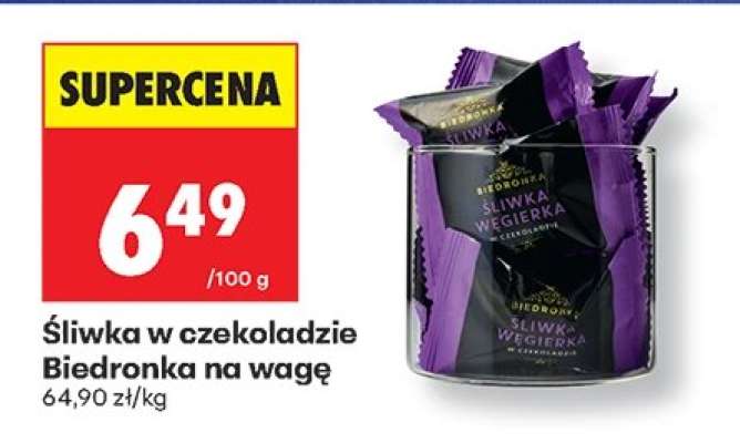 Śliwka w czekoladzie Biedronka na wagę