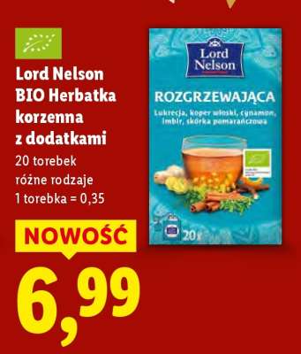 Lord Nelson BIO Herbatka korzenna z dodatkami