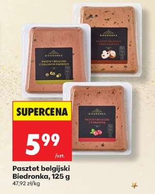 Pasztet belgijski Biedronka, 125 g