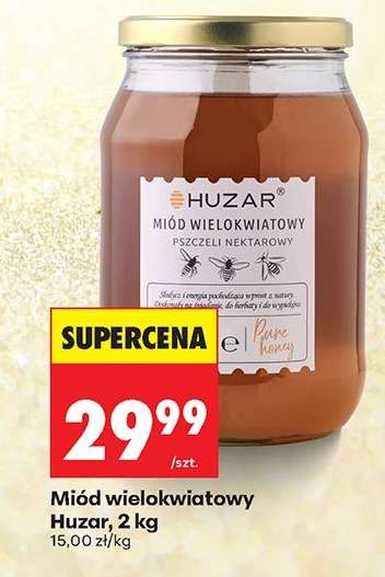 Miód wielokwiatowy Huzar 2 kg