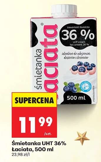 Śmietanka UHT 36% Łaciata, 500 ml