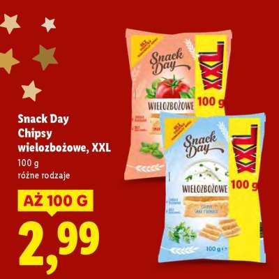 SNACK DAY Chipsy wielozbożowe, XXL