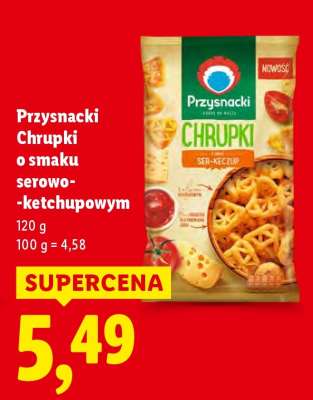 PRZYSNACKI Chrupki o smaku serowo-ketchupowym