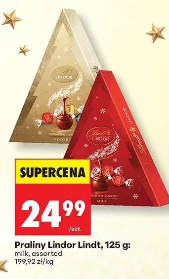 Praliny Lindor Lindt, 125 g
