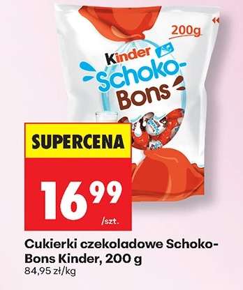 Cukierki czekoladowe Schoko Bons Kinder 200 g