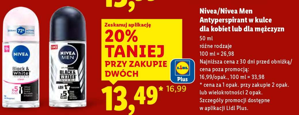 NIVEA/NIVEA MEN Antyperspirant w kulce