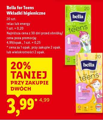 Bella for Teens Wkładki higieniczne