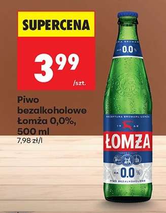 Piwo bezalkoholowe Łomża 0,0%, 500 ml