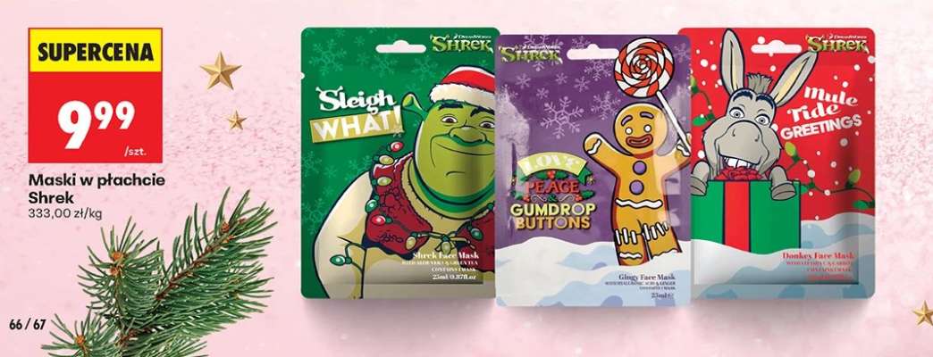 Maski w płachcie Shrek