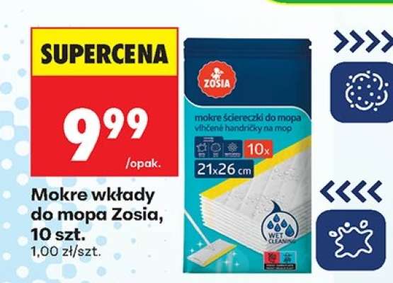 Mokre wkłady do mopa Zosia, 10 szt.