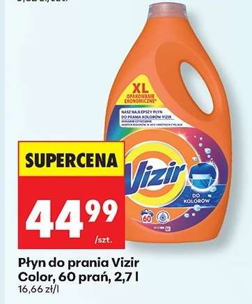 Płyn do prania Vizir Color, 60 prań, 2,7 l