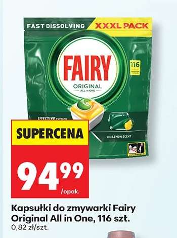 Kapsułki do zmywarki Fairy Original All in One, 116 szt.