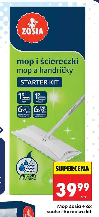 Mop Zosia + 6x suche i 6x mokre kit