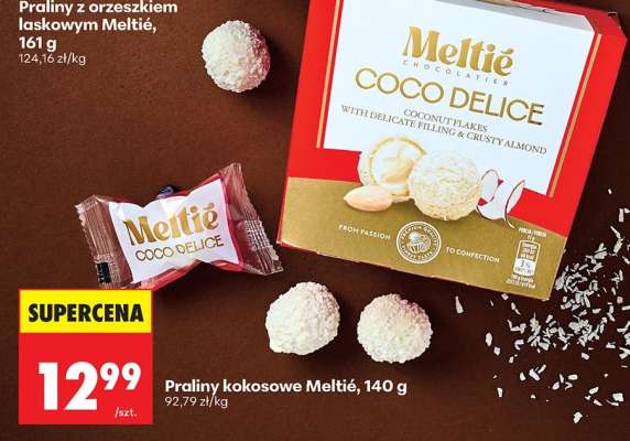 Praliny kokosowe Meltié, 140 g