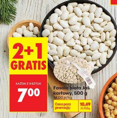 Fasola biała Jaś karłowy, 500 g