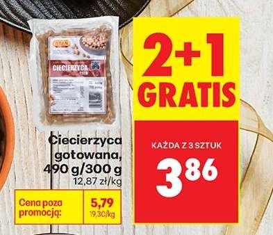 Ciecierzyca gotowana, 490 g/300 g