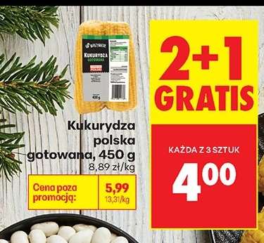 Kukurydza polska gotowana, 450 g